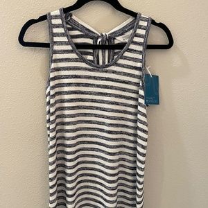 Market & Spruce, Blue/White Striped Tank Top, NWT, Size Small